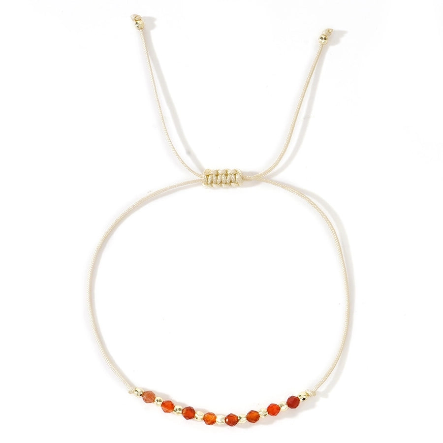 Bohemian Round natural stone rope Copper  String Bracelets