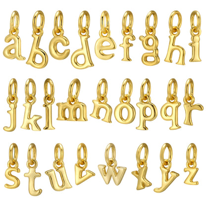 S925 Sterling Silver European and American New 26 Letter Pendant Couple Bracelet Necklace Name English Pendant DIY Ornament Accessories