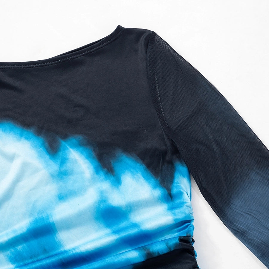Women's T-shirt Long Sleeve T-Shirts Streetwear Color Block