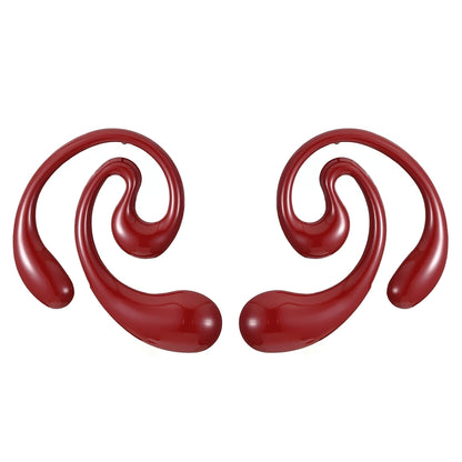 1 Pair Classic Style Geometric Plating Alloy Resin Iron Drop Earrings Ear Studs
