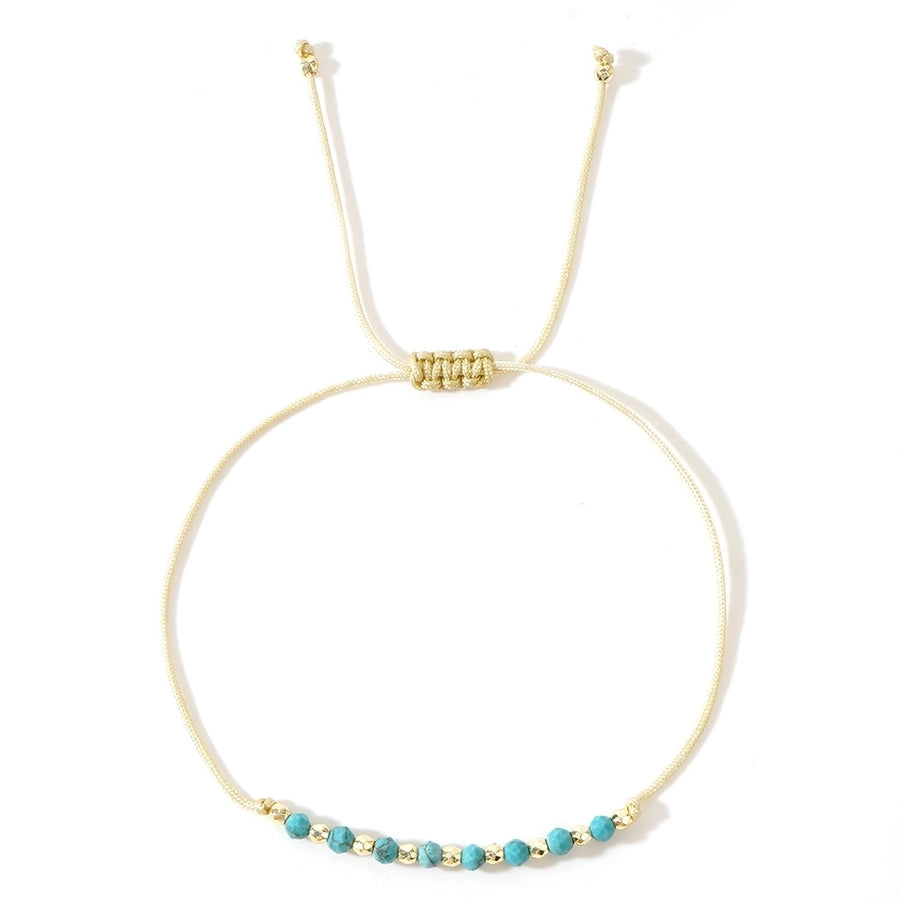 Bohemian Round natural stone rope Copper  String Bracelets