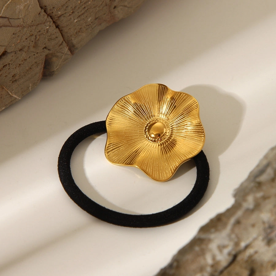 Women's IG Style Fairy Style Simple Style Geometric 304 Stainless Steel Elastic Band Plating Hair Tie