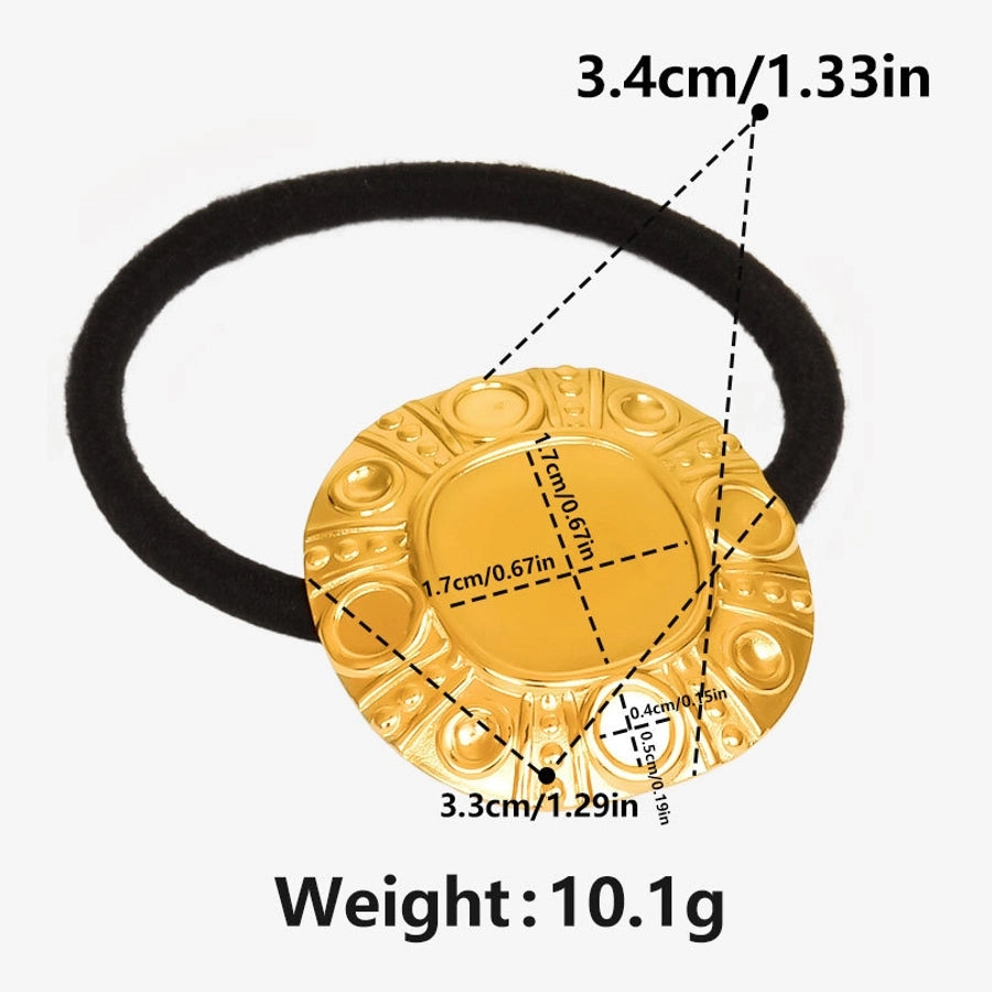 Women's Simple Style Geometric 304 Stainless Steel Plating Hair Tie