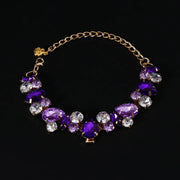 Purple Full Diamond Necklace