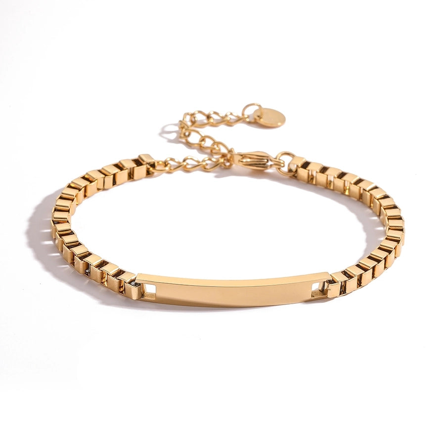 Simple Style Geometric 304 Stainless Steel  Bracelets In Bulk Stainless Steel Bracelets