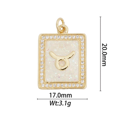 1 Piece Copper Constellation Pendant