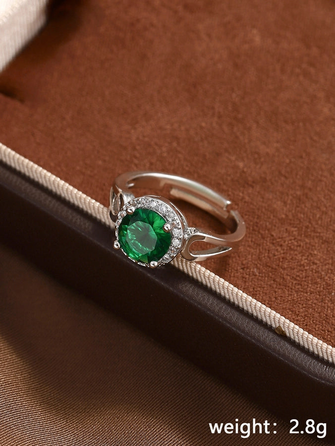 Copper Geometric Adjustable Ring