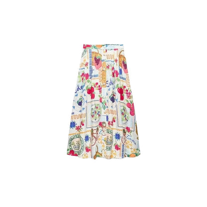 Holiday Women's Vacation Simple Style Color Block Linen Cotton and Linen Polyester Skirt Sets Skirt Sets