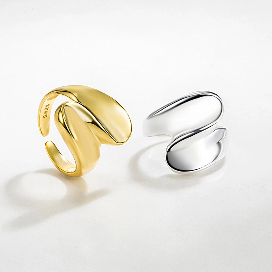 925 Sterling Silver Geometric Rings