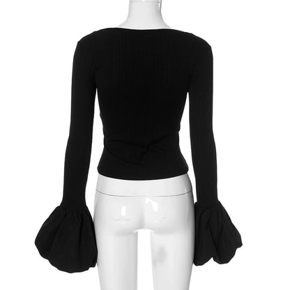 Women's T-shirt Long Sleeve T-Shirts Streetwear Solid Color