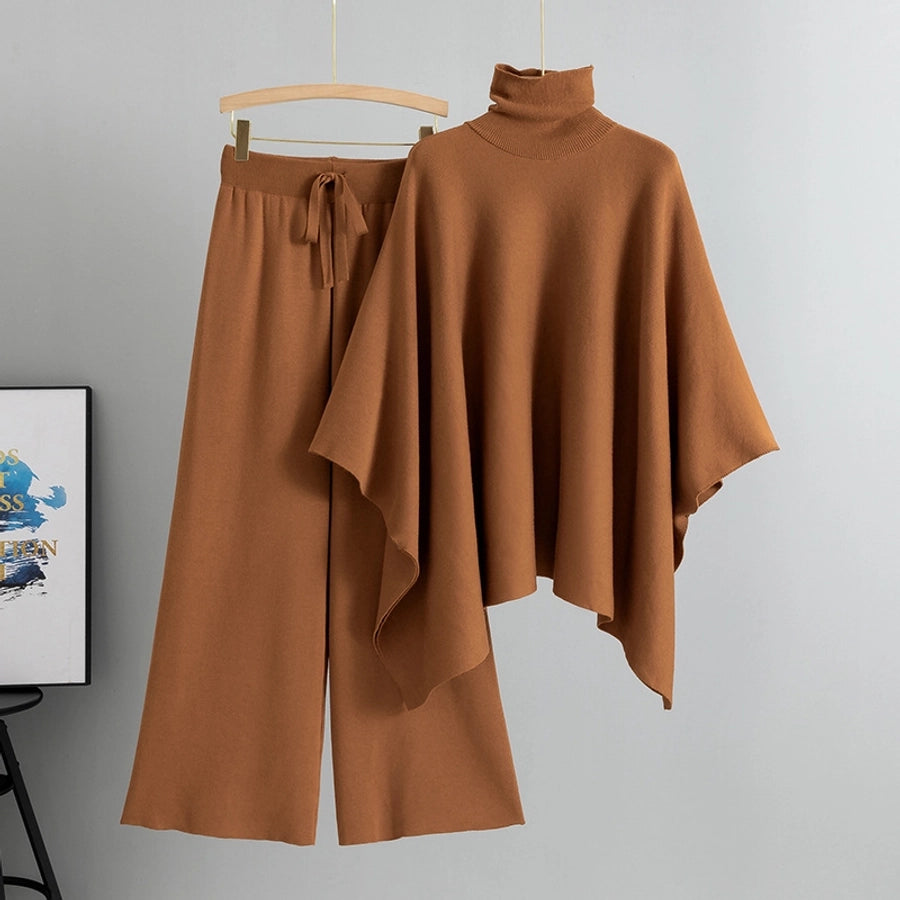 Holiday Daily Women's Vacation Simple Style Solid Color Polyester Pants Sets Pants Sets