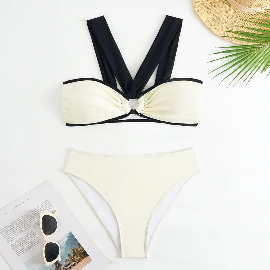 Women's Multicolor 2 Pieces Set Bikinis Swimwear