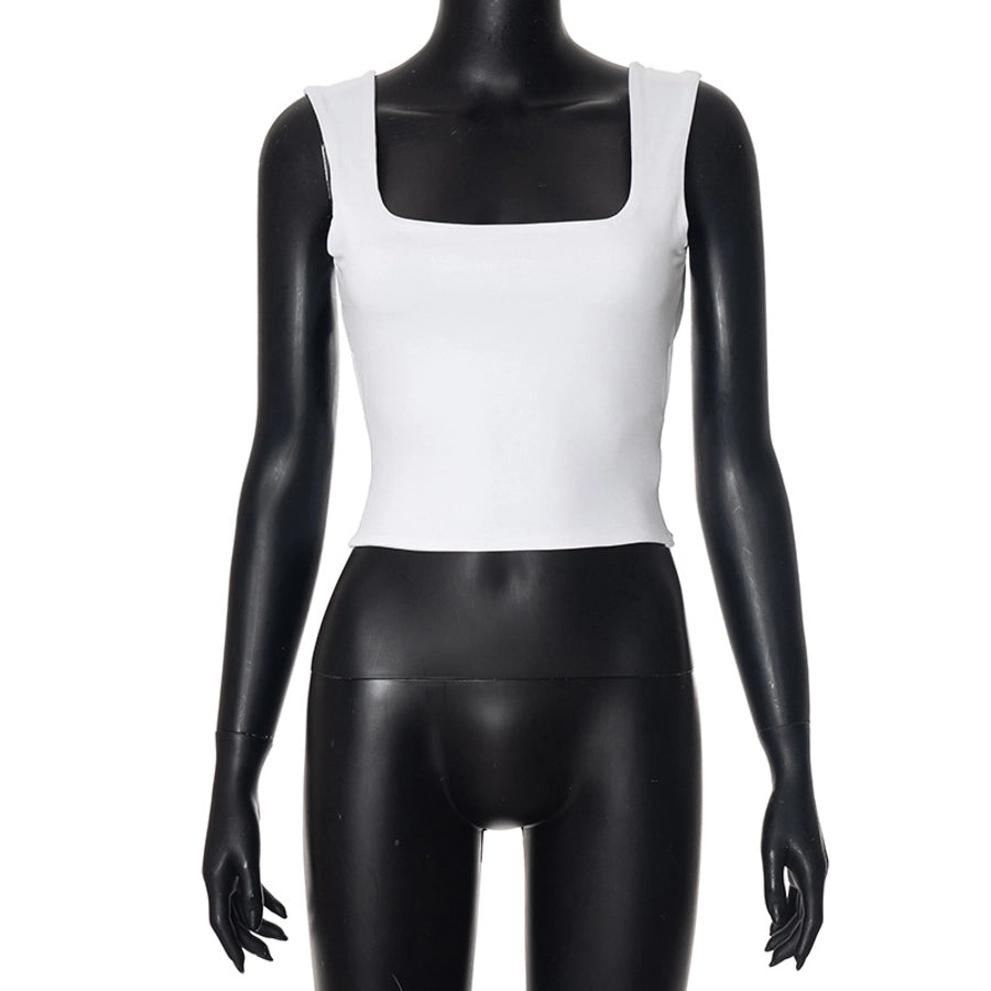 Women's T-shirt Sleeveless Tank Tops Streetwear Solid Color