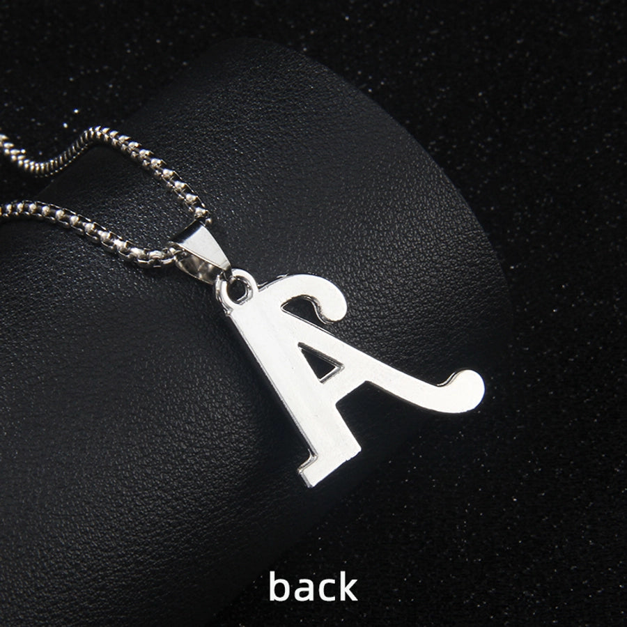 Simple Style letter 201 Stainless Steel Zinc alloy Unisex Pendant Necklace