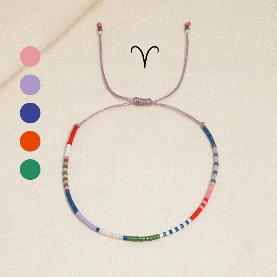 Casual Constellation Seed Bead rope Woven Chain Beaded Bracelets