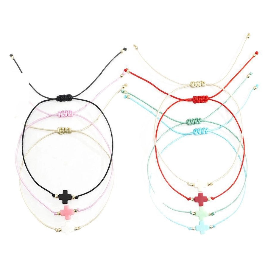 Bohemian Cross Resin Wax line  String Bracelets