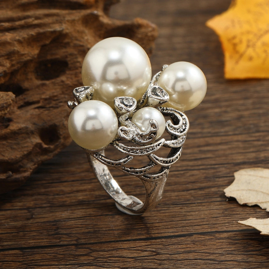 Elegant Geometric Alloy Women's Rings