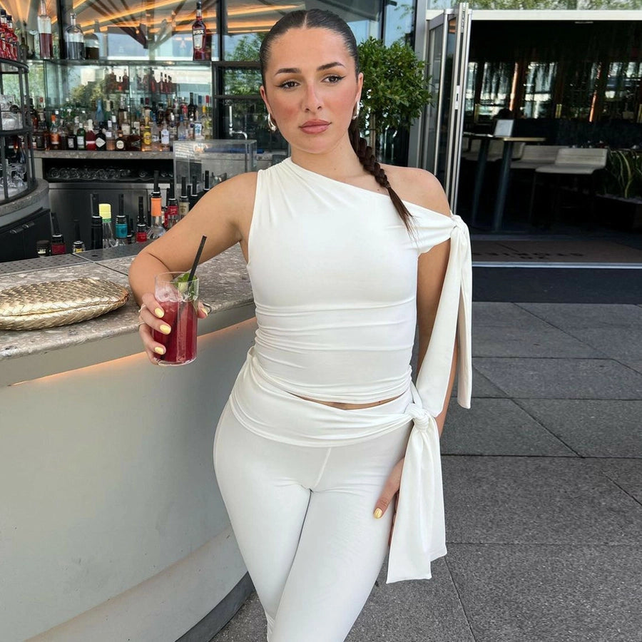 Banquet Daily Women's Casual Elegant Solid Color Spandex Polyester Pants Sets Shorts Sets