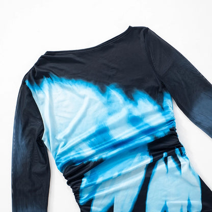 Women's T-shirt Long Sleeve T-Shirts Streetwear Color Block