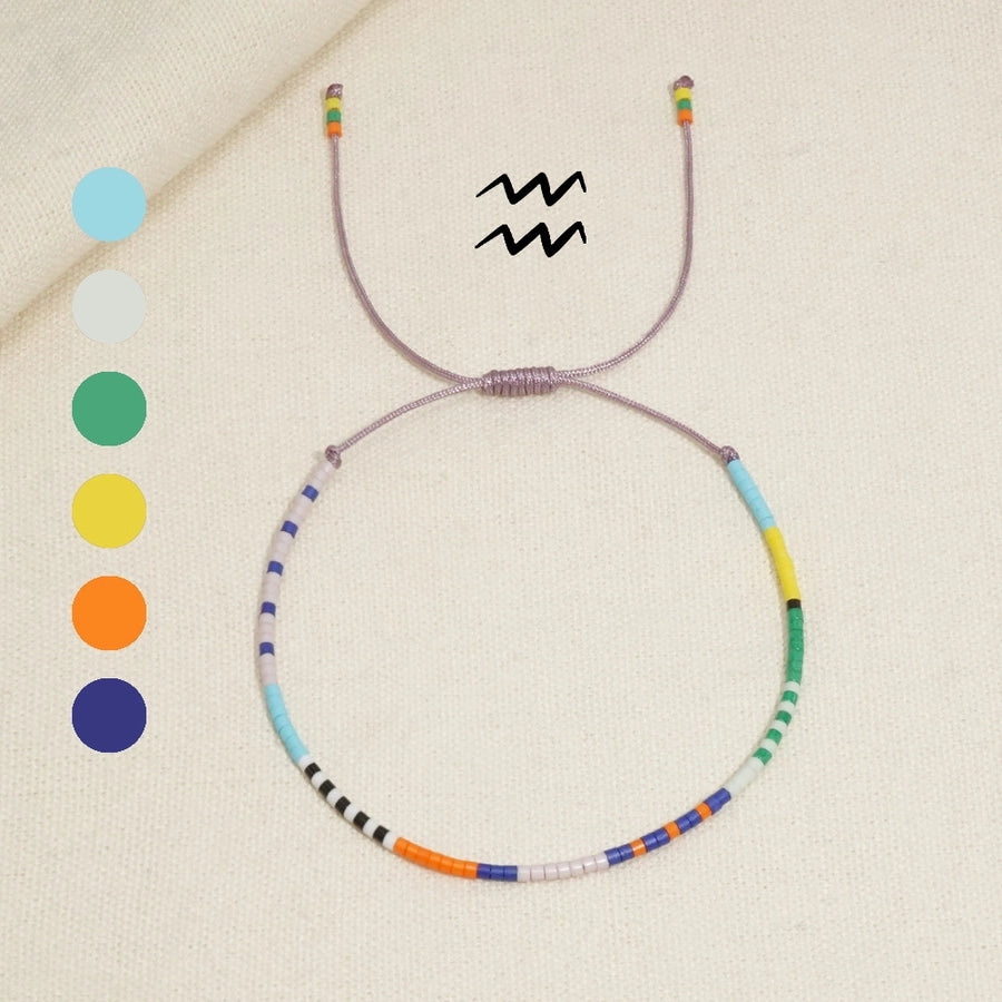 Casual Constellation Seed Bead rope Woven Chain Beaded Bracelets