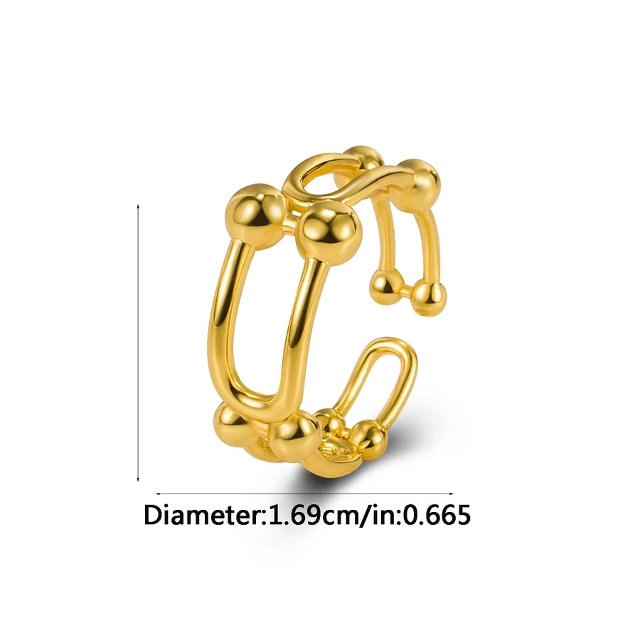 925 Sterling Silver U Shape Rings