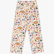D Spaghetti Mint Tomato Print