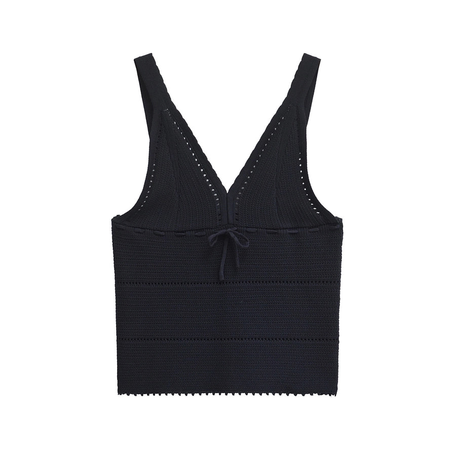 Women's Camisole Knitwear Sleeveless Tank Tops Streetwear Solid Color