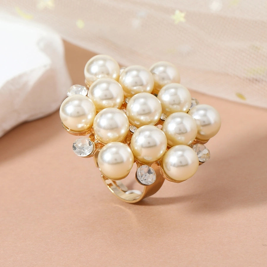 Elegant Geometric Alloy Women's Rings