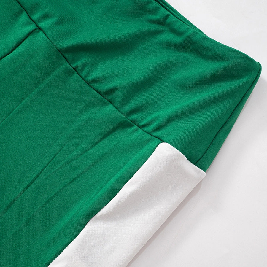 Gym Park Women's Casual Contrast Binding Polyester Pants Sets Pants Sets
