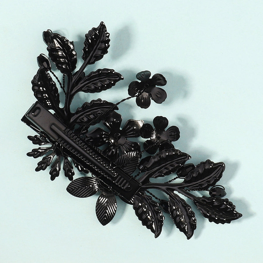 Women's Elegant Simple Style Leaf Iron Hair Clip