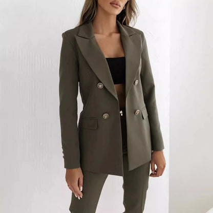 Women's Blazer Long Sleeve Blazers Simple Style Classic Style Solid Color