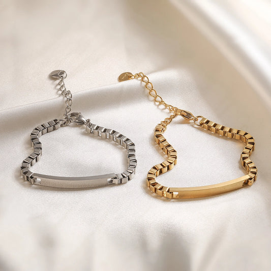 Simple Style Geometric 304 Stainless Steel  Bracelets In Bulk Stainless Steel Bracelets