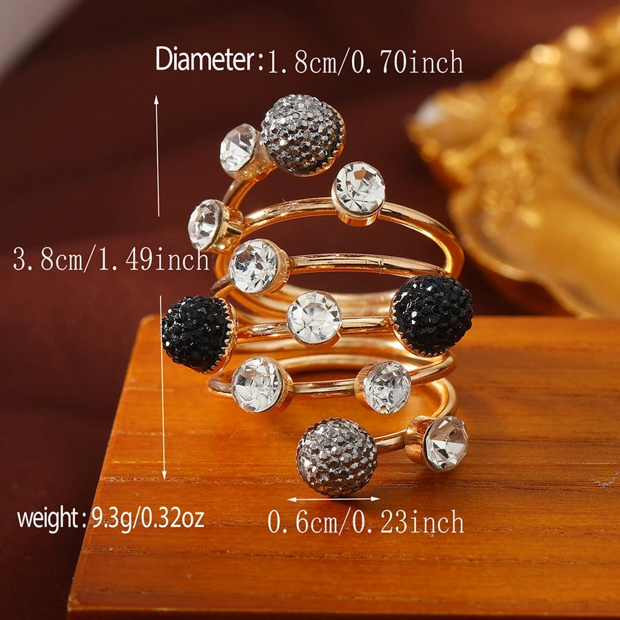 Elegant Geometric Alloy Women's Rings