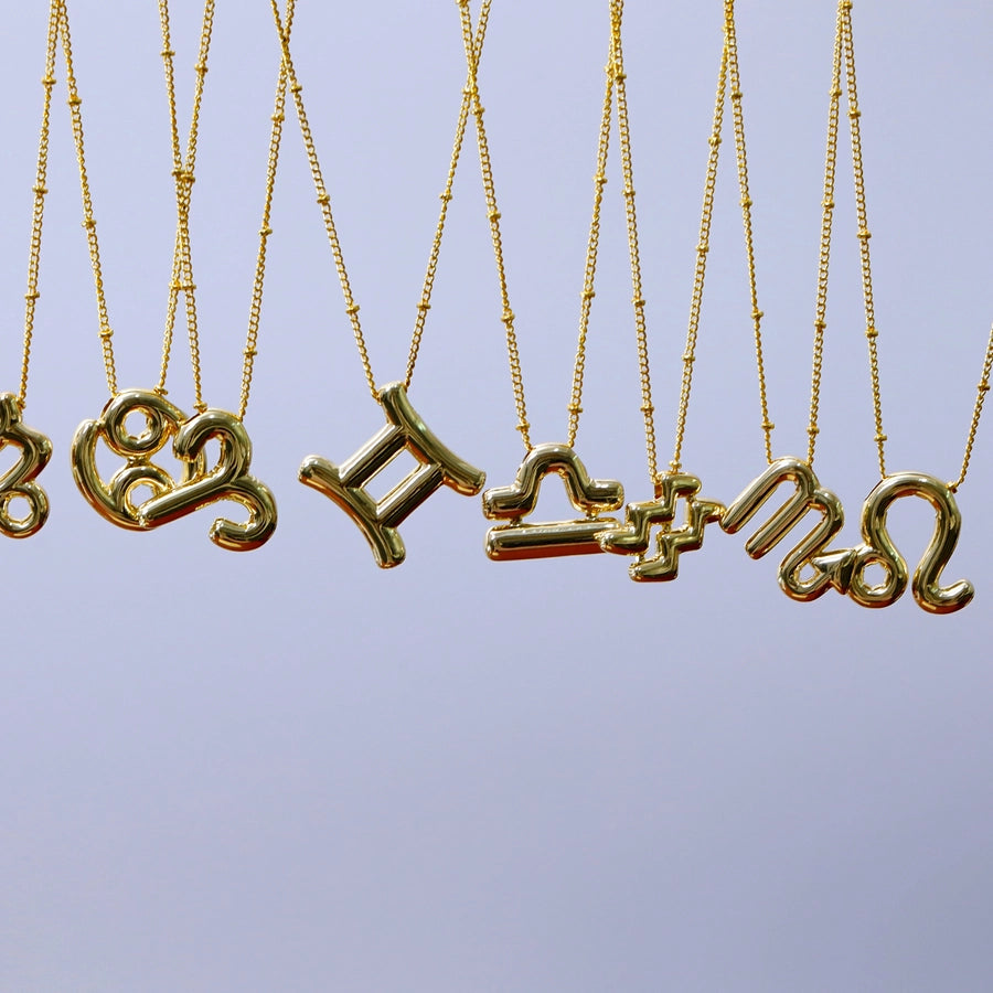 Jewelry IG Style Classic Style Commute Constellation 304 Stainless Steel 18K Gold Plated Pendant Necklace