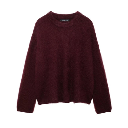 Women's Sweater Long Sleeve Sweaters & Cardigans Streetwear Solid Color