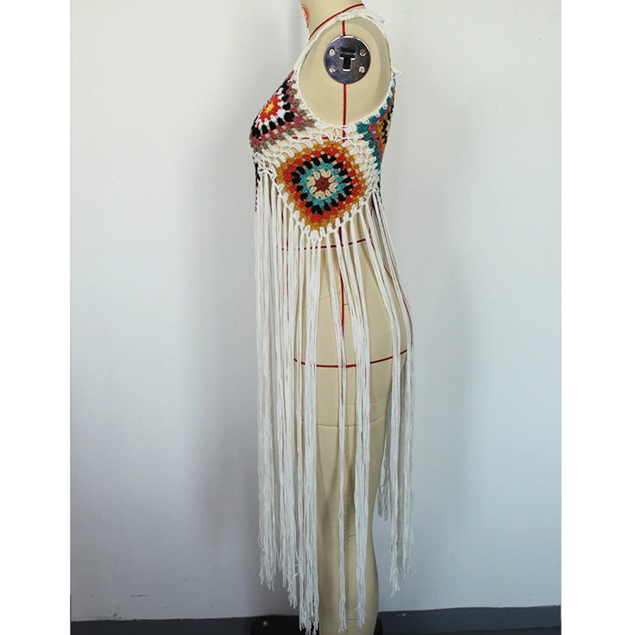 women's bohemian geometric cover ups