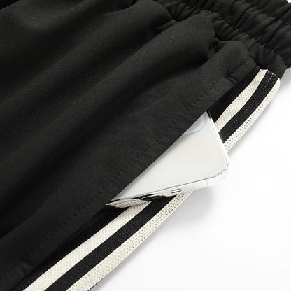 Men's Stripe Casual Standing Collar Turndown Long Sleeve Loose Men's Outwear
