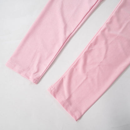 Daily Women's Streetwear Solid Color Spandex Polyester Pants Sets Pants Sets
