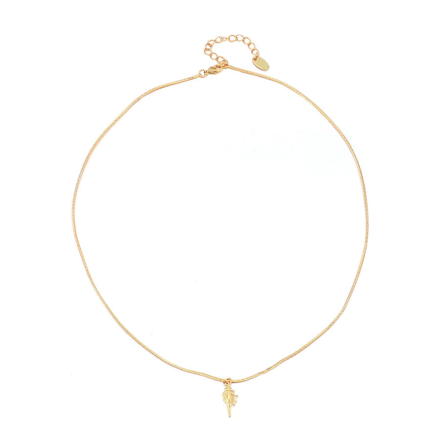 Casual Luxurious Irregular 304 Stainless Steel Shell Copper Paperclip Chain snake chain Layered Necklaces