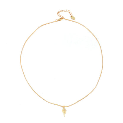 Casual Luxurious Irregular 304 Stainless Steel Shell Copper Paperclip Chain snake chain Layered Necklaces