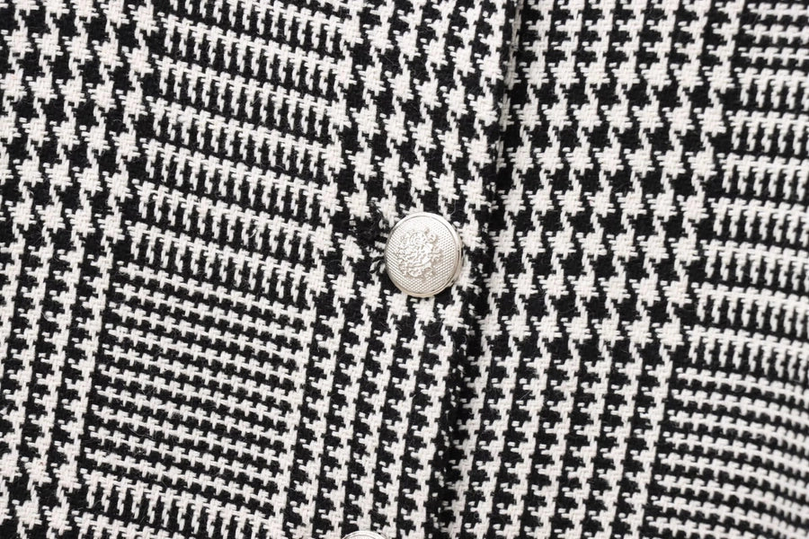 Women's Blazer Long Sleeve Blazers Button Elegant Color Block