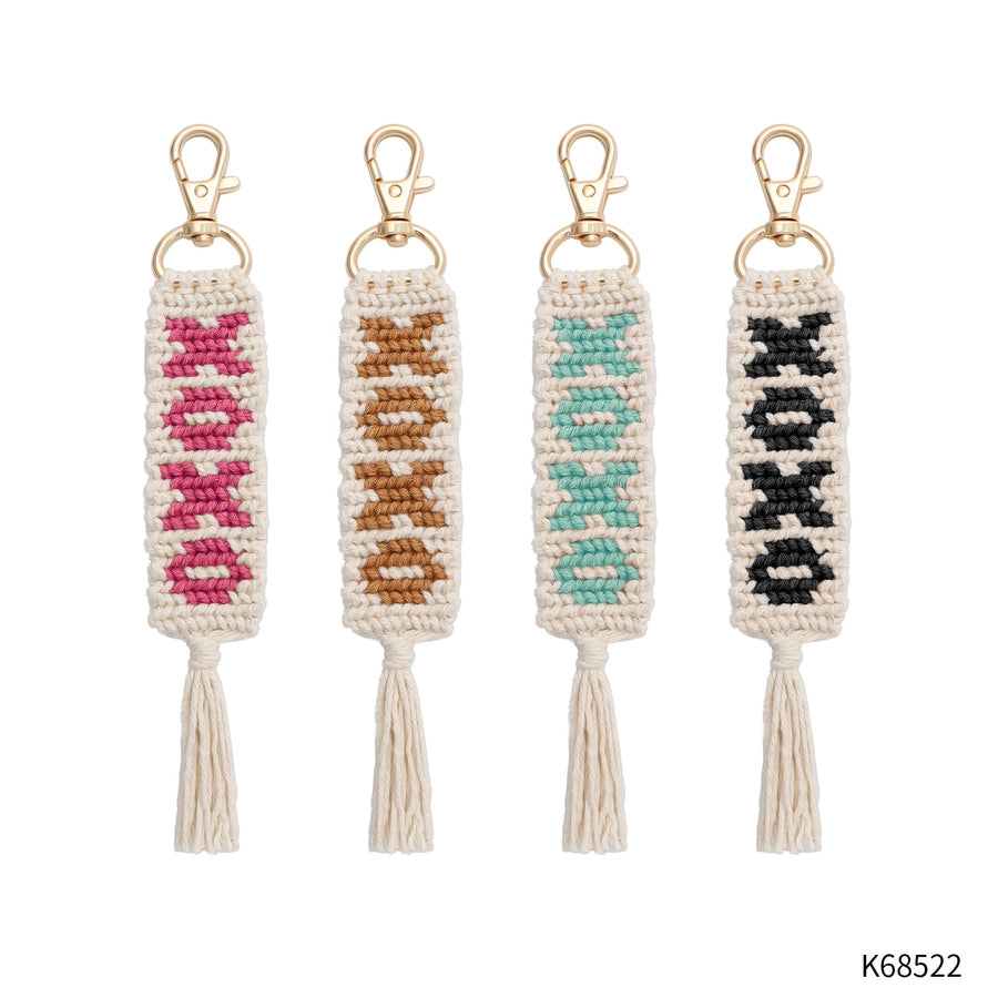 New Creative Personalized Valentine's Day Bag Pendant DIY Finished XOXO Letters Hand-woven Hanging Ornaments