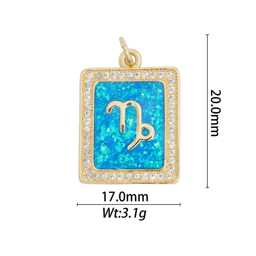 1 Piece Copper Constellation Pendant