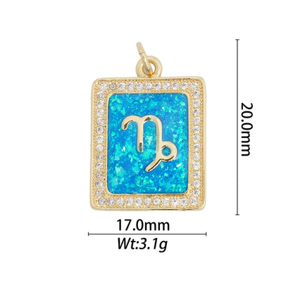 1 Piece Copper Constellation Pendant