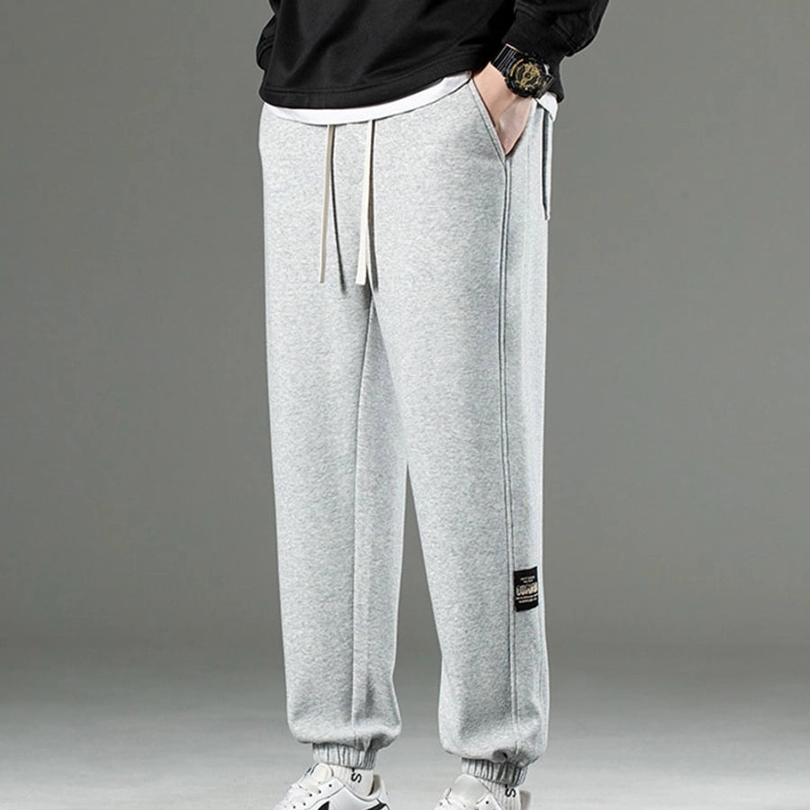 Men's Solid Color Simple Style Classic Style Loose Men's Bottoms