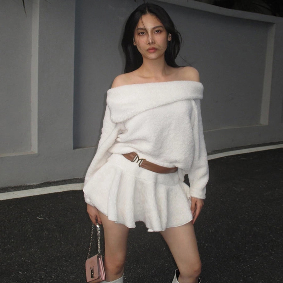 Holiday Women's Elegant Solid Color Spandex Polyester Skirt Sets Skirt Sets