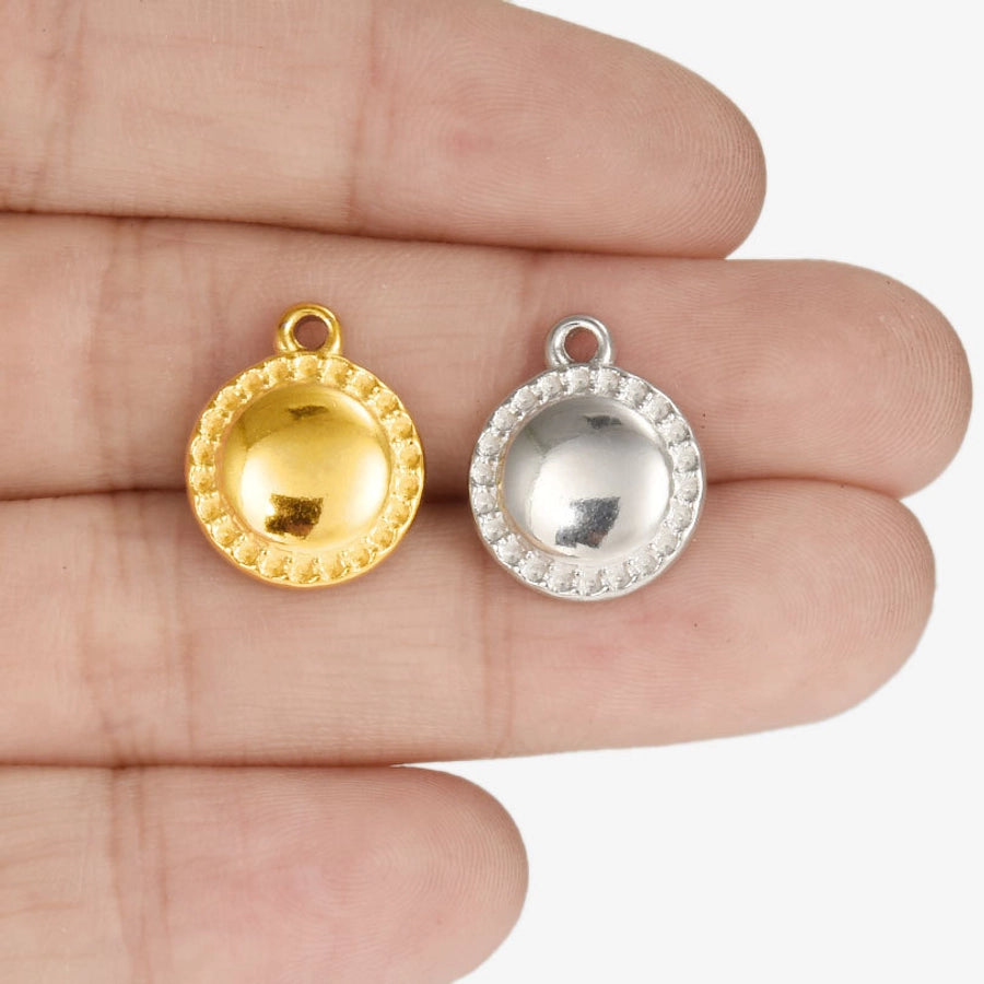 1 Piece 13*16mm 304 Stainless Steel 18K Gold Plated Geometric Pendant Jewelry Accessories