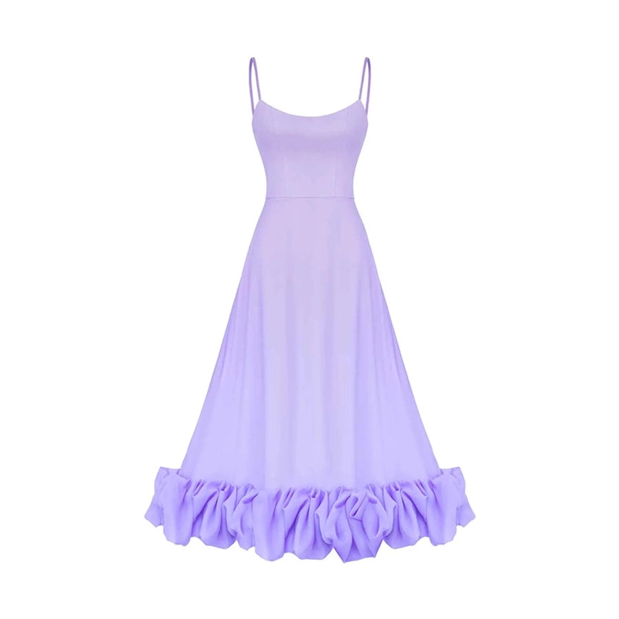 Women's Party Dress Vacation Simple Style Strap Sleeveless Solid Color Maxi Long Dress Cocktail Party