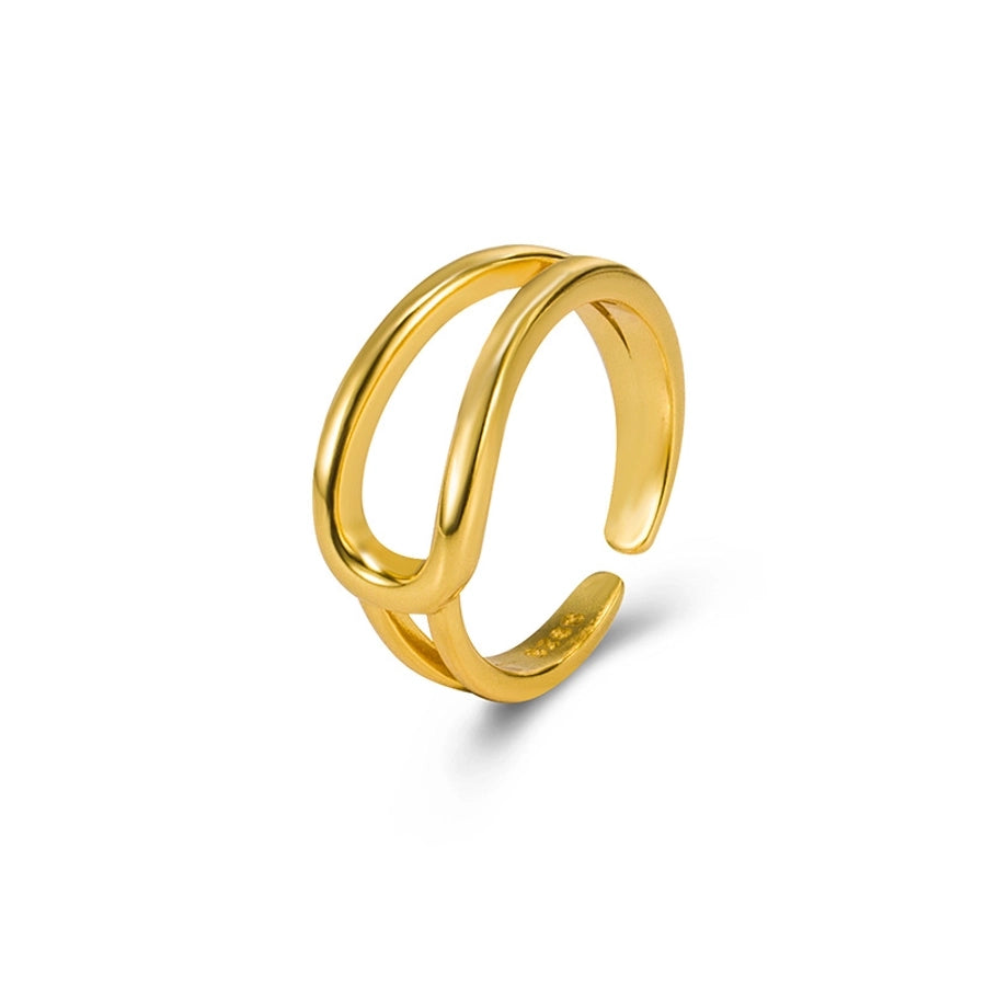 925 Sterling Silver Geometric Rings