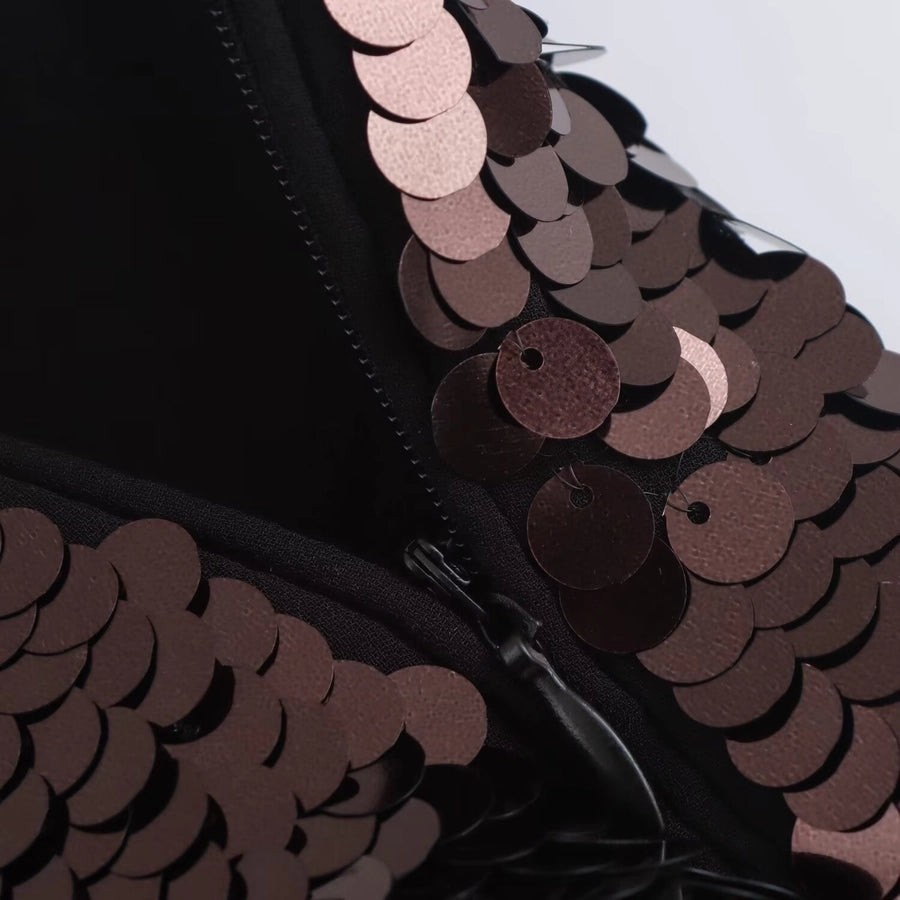 Spring Autumn Streetwear Glittery Solid Color Spandex Polyester Midi Dress Skirts